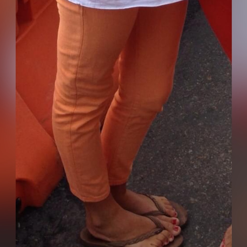 Ralph Lauren Light orange denim skinny jeans